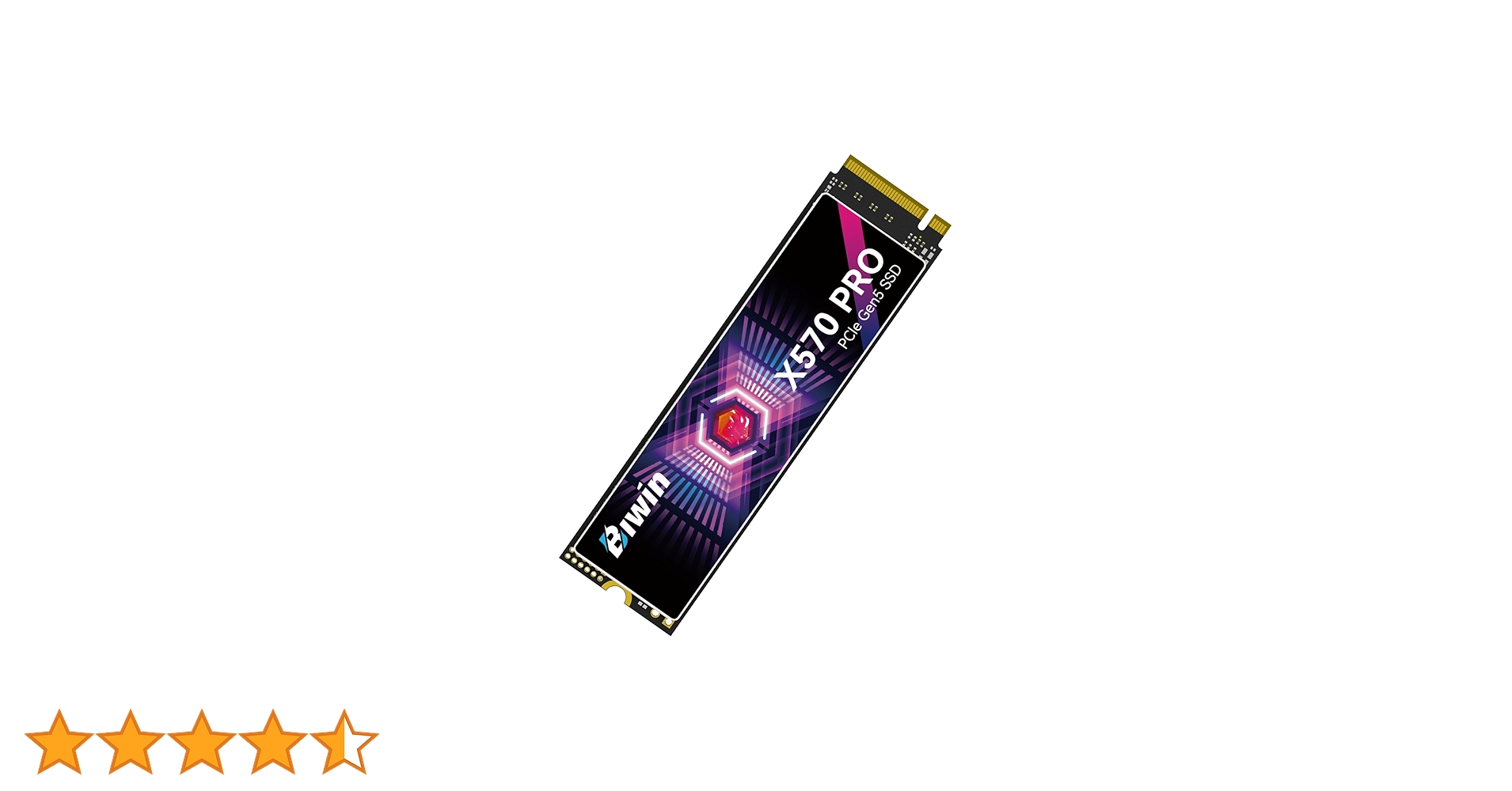 Amazon | Biwin X570 PRO 4TB SSD Gen5×4 最大読込：14000MB/s